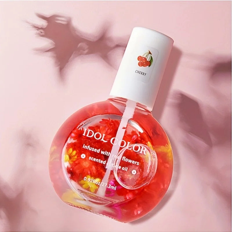 Nail Dry Flower & Cuticle Nutrition Oil, Nail Strengthening Polish, Vitamin Supplement for Preventing Cuticle and Hangnails