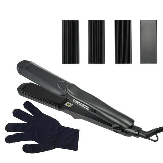 Hair Straightener Flat Iron 4-in-1 Interchangeable Plates Fast  Electric Ceramic Hair  Wave Hair Styling