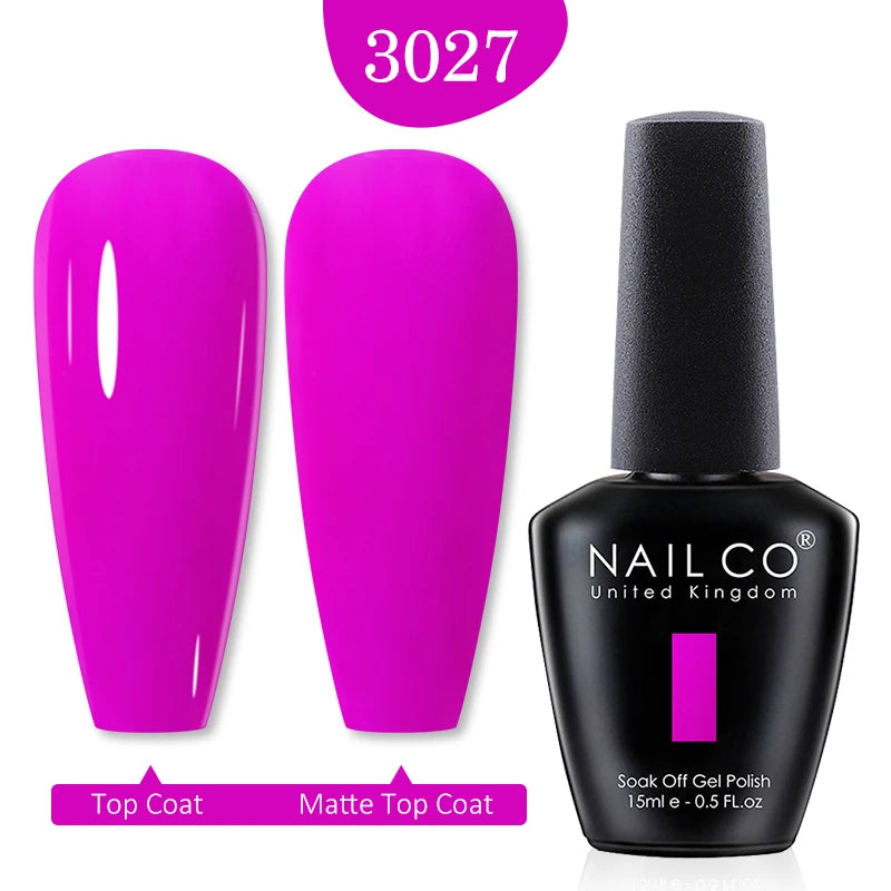 NAILCO Red Colors Series 15ML Nail Gel Polish Nail Supplies Semi Permanent For Nail  Art Manicure Soak Off LED UV Hybrid Varnish