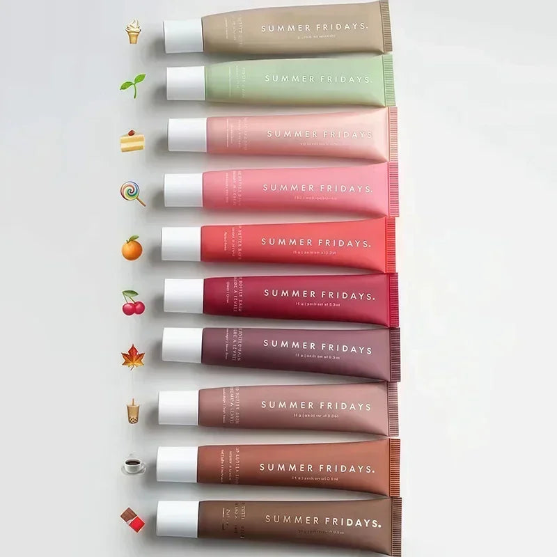 Summer Lip Balm Fridays Moisturizing Smooth Soft Gloss Lipstick Hydrating Birthday Cake Vanilla Beige Lips Care Makeup Cosmetics