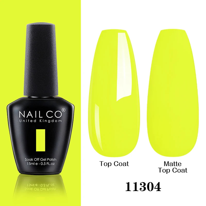 NAILCO 15ML Top coat Base coat Gel nail polish nails art Semi Permanent Lacquer Varnish Hybrid nail supplies for professionals
