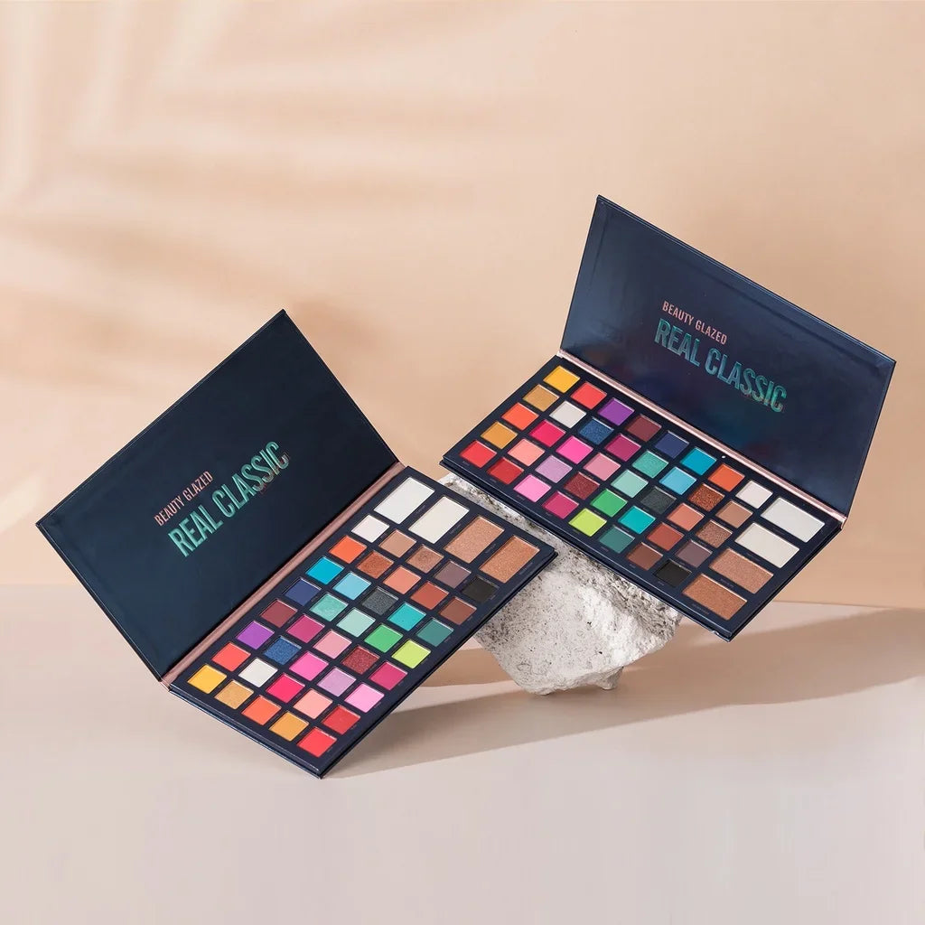 BEAUTY GLAZED REAL CLASSIC Eye Shadow Waterproof Earth Color Multicolor Makeup Palette Easy to Color Eyeshadow Palette
