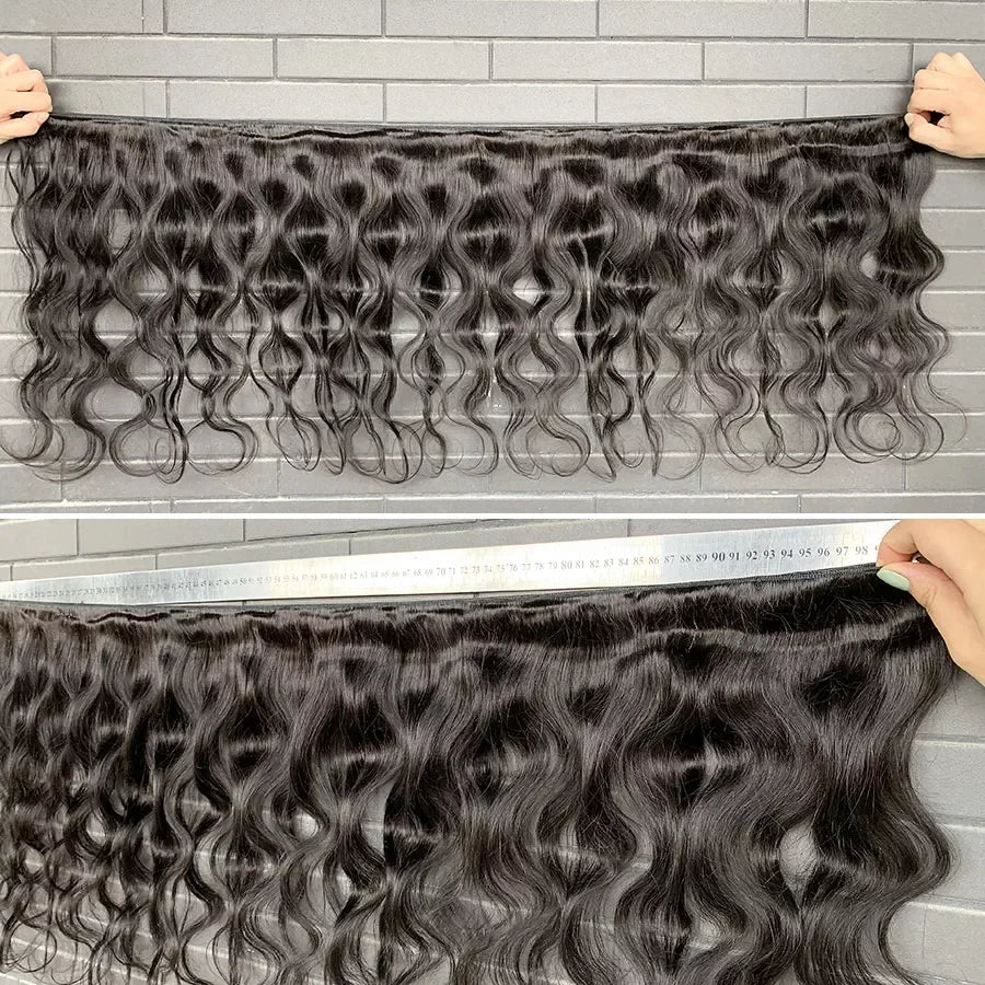 Body Wave Bundles Human Hair Indian Hair Weave Bundles 1/3/4 Pcs Bundles Natural Black 10-30 Inch Remy Hair Extensions Tissage
