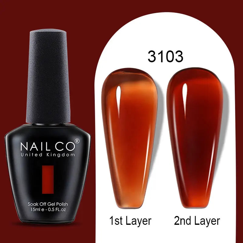NAILCO 15ml Gel Polish Nail Art Vernis Semi Permanent UV Gel Polish For Manicure Design Hybrid Varnish Summer Nails Products