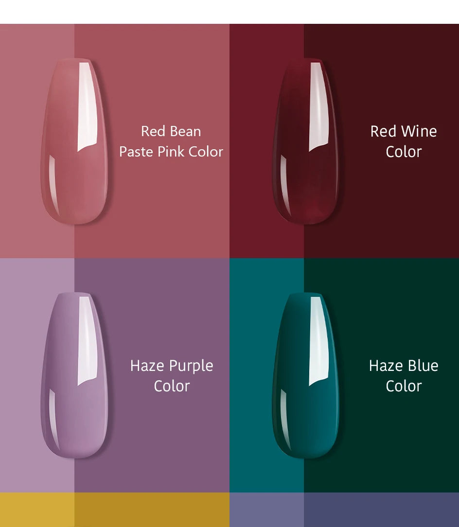 NAILCO Red Colors Series 15ML Nail Gel Polish Nail Supplies Semi Permanent For Nail  Art Manicure Soak Off LED UV Hybrid Varnish