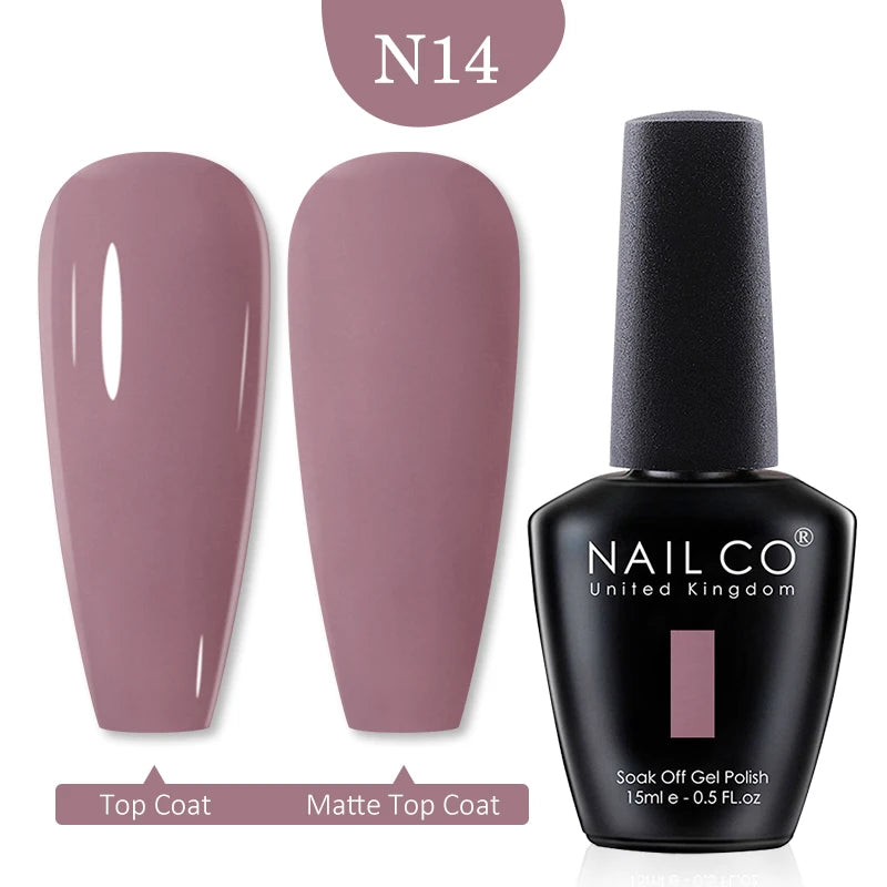 NAILCO Red Colors Series 15ML Nail Gel Polish Nail Supplies Semi Permanent For Nail  Art Manicure Soak Off LED UV Hybrid Varnish