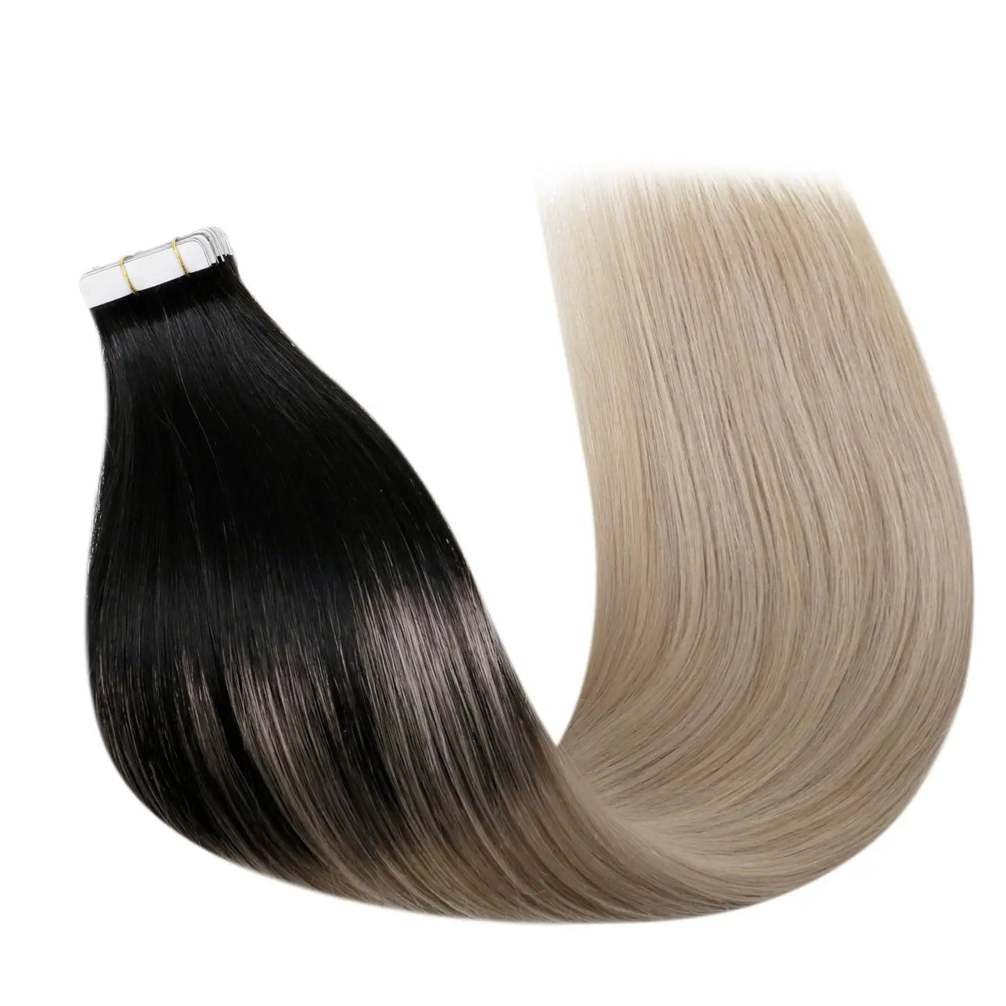 Laavoo Remy Tape in Hair Extensions 100% Real Human Hair Straight Natural 12-24inch 20pcs&40pcs Double Sided PU Skin Weft Hair
