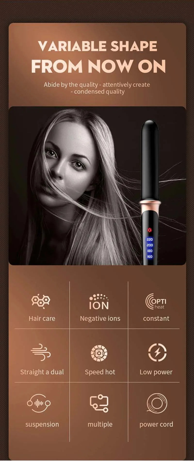 Hair Straightener 2 In 1 For Wet Or Dry Hair Electric Iron Curling Straightening Irons Smoothing Hair Styling Tools