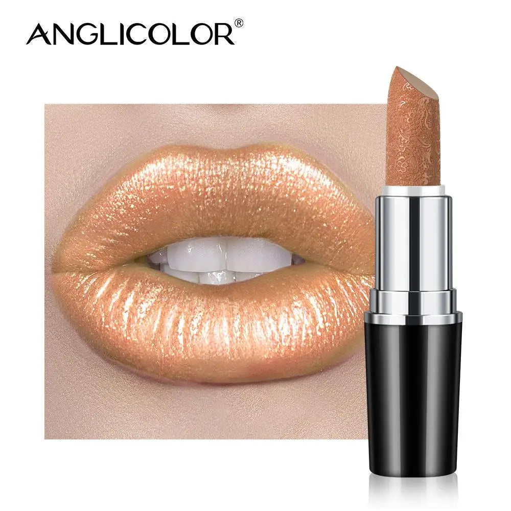 Makeup Non-sticky Non-fading Lipstick Pearlescent Long-lasting Moisturizing Fine Glitter Lip Gloss Hydrating Waterproof Lips Hot