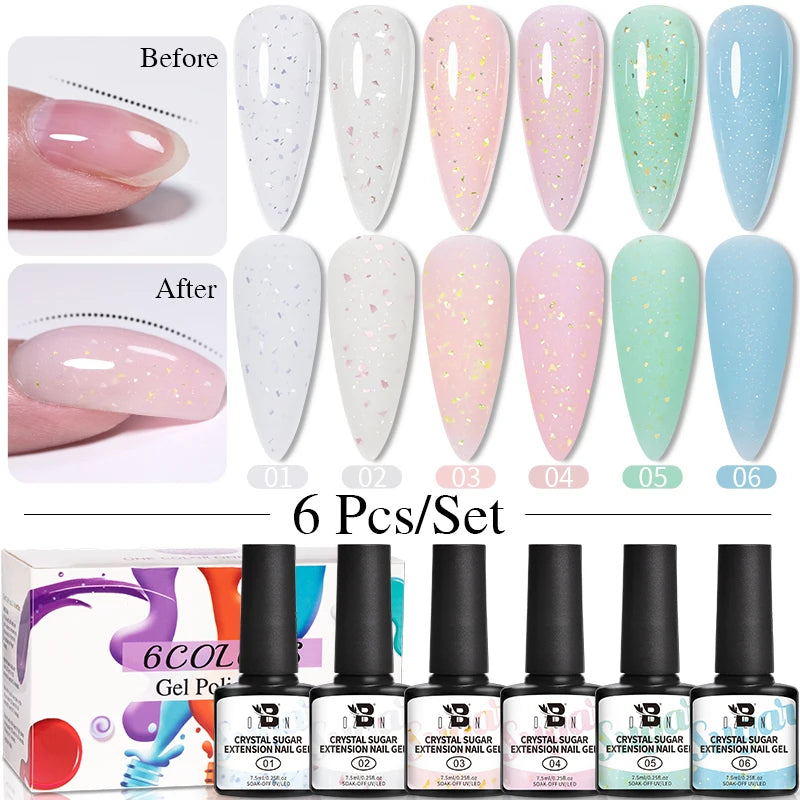 AWStorG 7.5ml Ocean Ripple Cat Eye Gel Kit Shiny Blue Green Glitter Cat Magnetic Gel Nail Polish Soak Off UV Nail Art Varnish