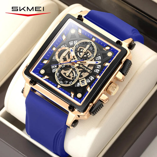 SKMEI Luxury Fashion Design Waterproof Time Clock Watches Male Fashion Cool Movement Quartz Watch For Men Women Date Wristwatch