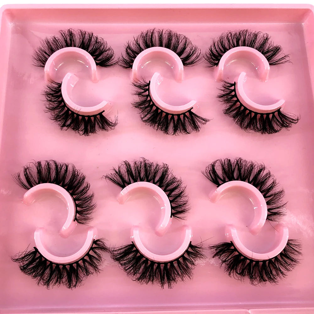 Cat Eye Lashes Realistic Messy Mink Eyelashes Natural long Full Strip Lashes Winged End Eye Elongated Fake Lashes Soft Eyelashes