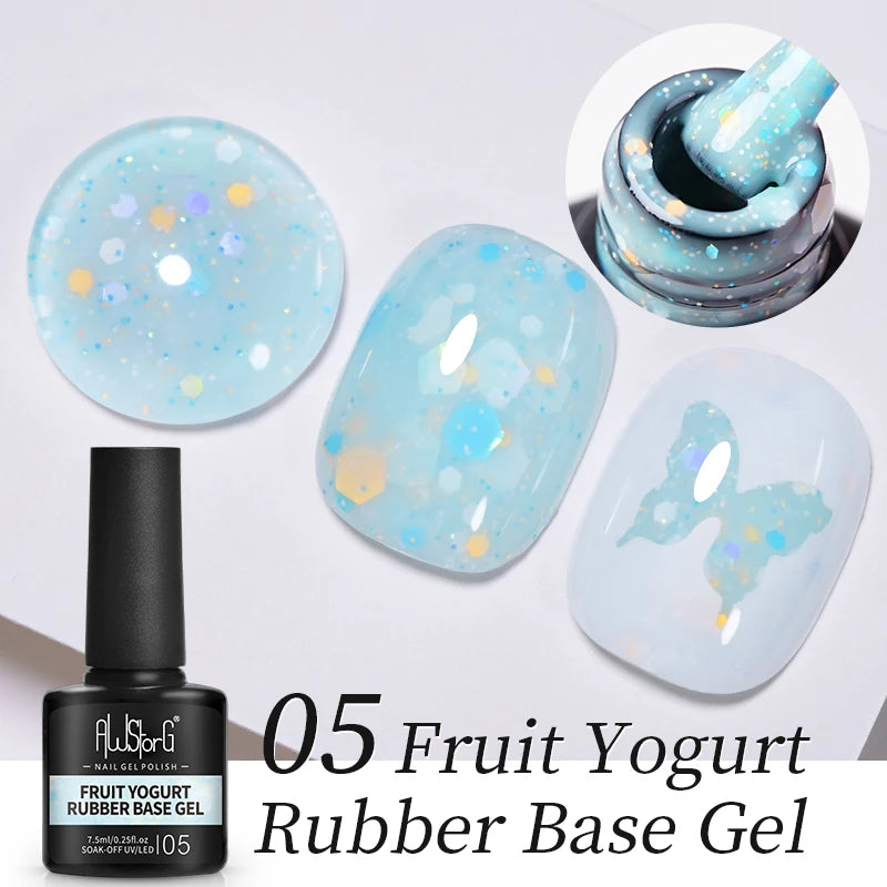 7.5ml Red Glitter Gel Nail Polish Crystal Semi Permanent Soak Off UV Gel Varnish Nail Art Manicure Base Matte Top Coat Vernis