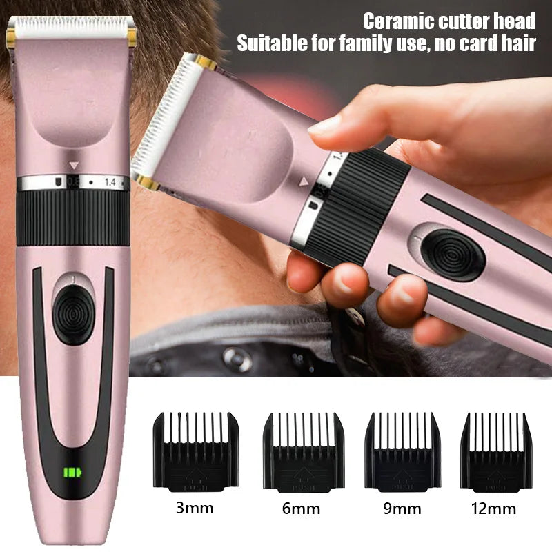 Electric Hair Trimmer Shaver Home Trimmers For Men Hair Clipper Professional Rechargeable Shavers Barber Hair Cutting Machine