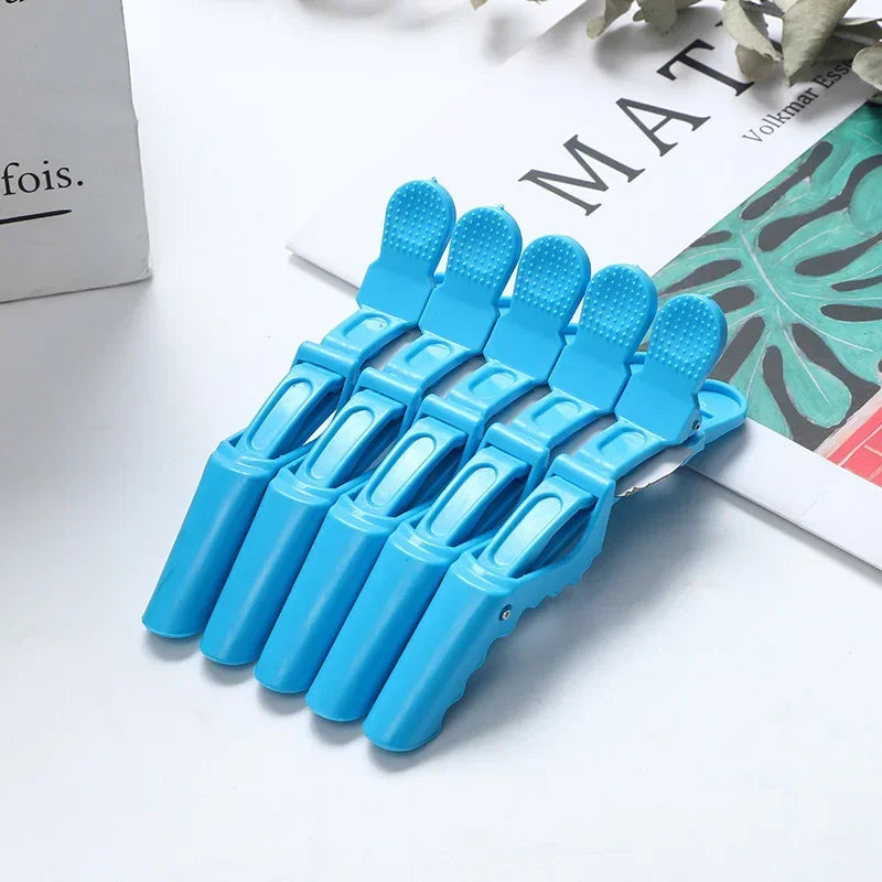 5PCS Alligator Hair Clip Hairdressing Clamps Plastic Hair Claw Hairpins Barber Clips for Salon Styling Tools  Hair Accessories