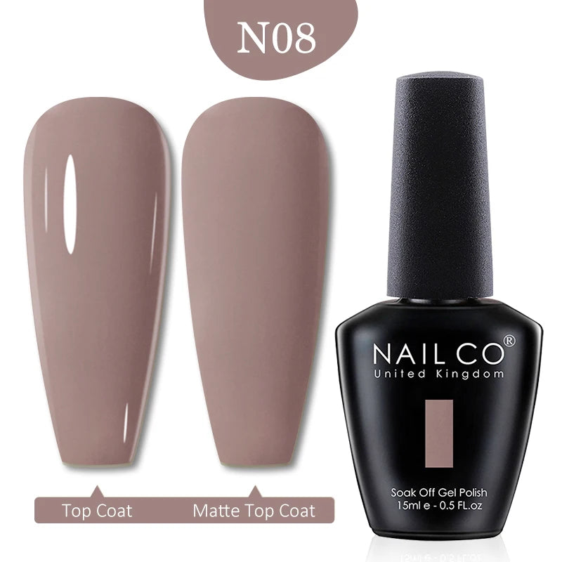 NAILCO Red Colors Series 15ML Nail Gel Polish Nail Supplies Semi Permanent For Nail  Art Manicure Soak Off LED UV Hybrid Varnish