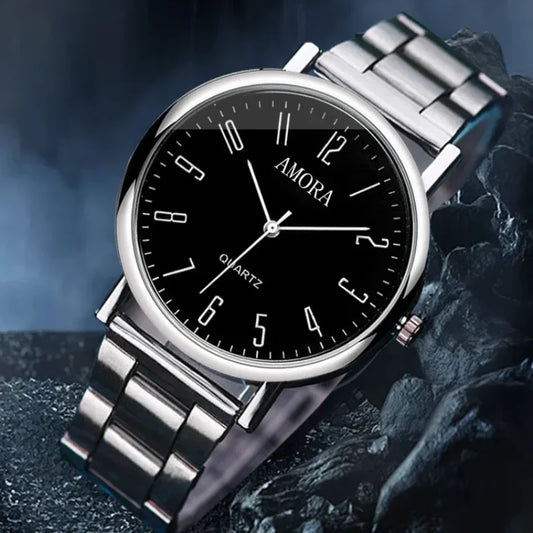 Men Watches Business Wrist Watch Luxury Leather Strap Analog Watches Quartz Wristwatches Clock Men Women Casual Simple Watch