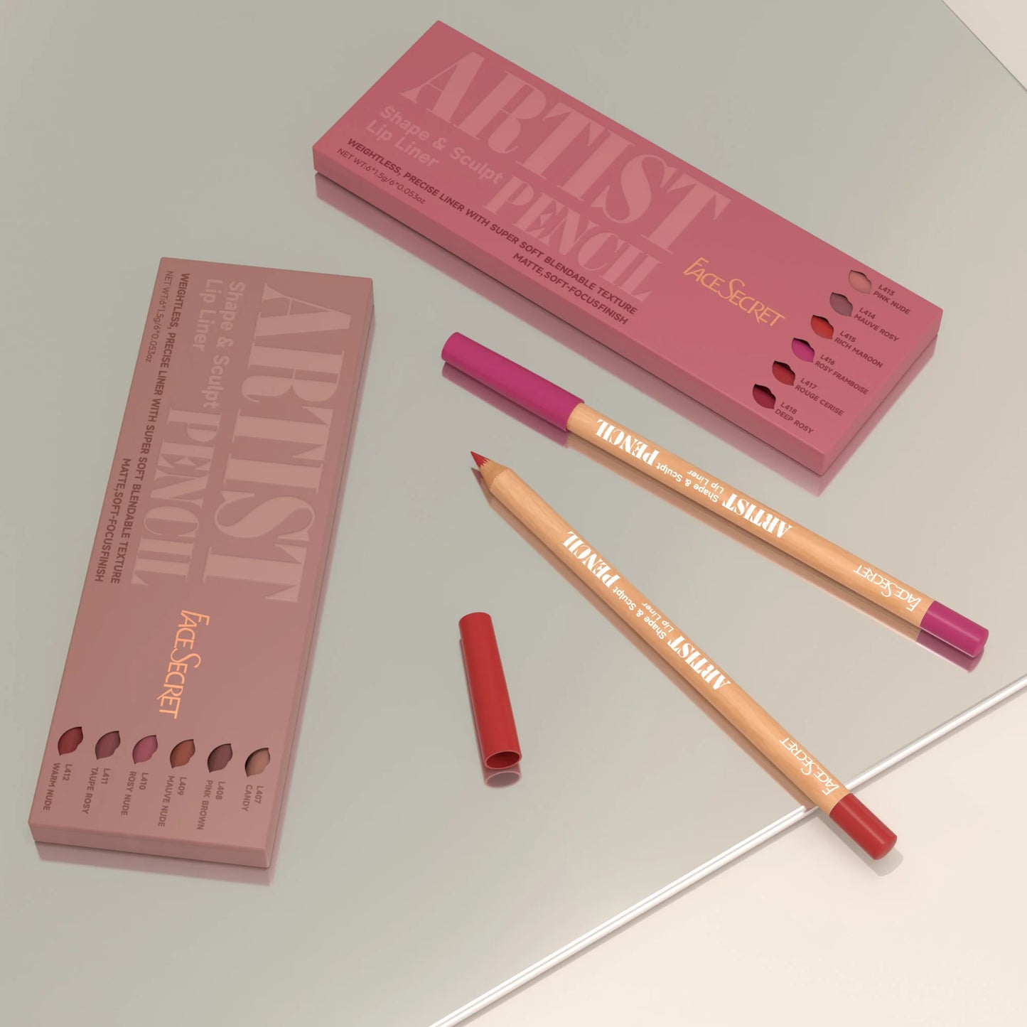 Thanks Giving Day Gift:6Pcs Lipliner Set,Nude/Pink/ Coffee Tones,Waterproof, Longlasting,Silk,Easy To Color,Women Makeup Combo,