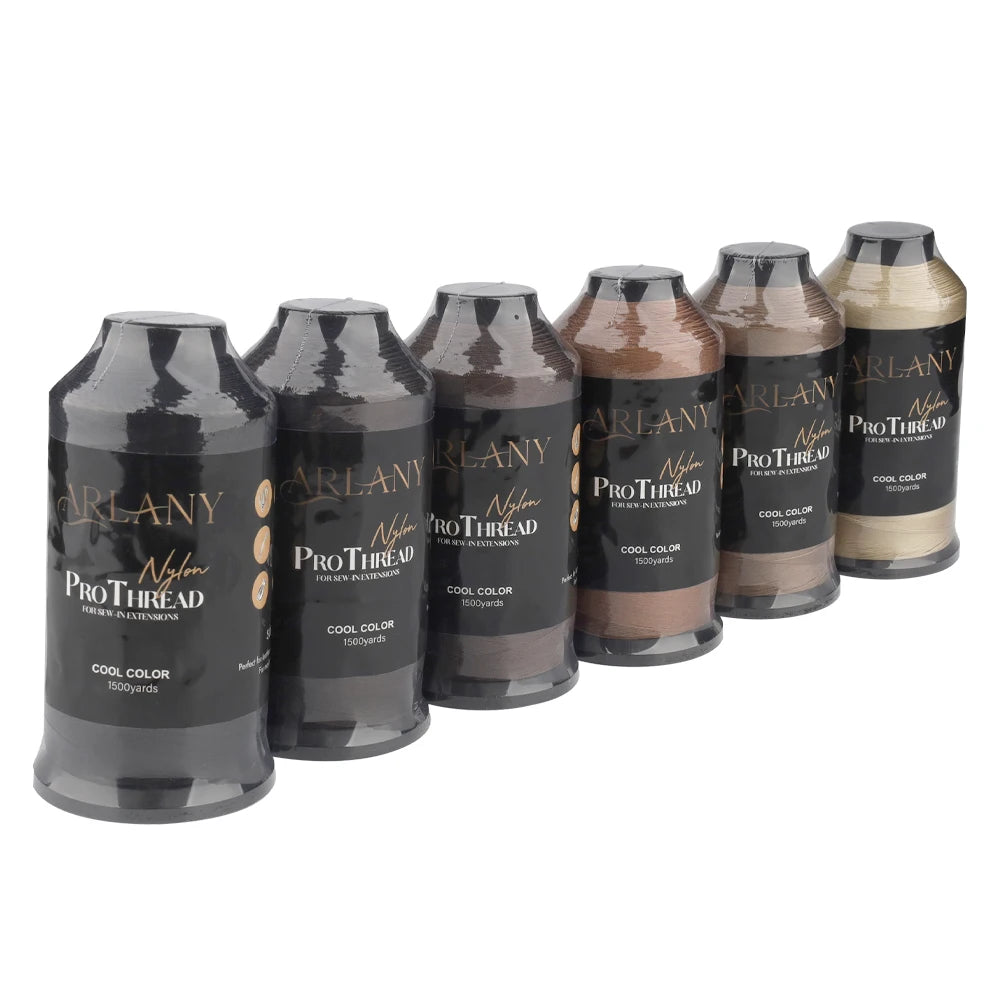 ARLANY Weft Hair Extension Sewing Thread 1500 Yards - Nylon Bonded Thread