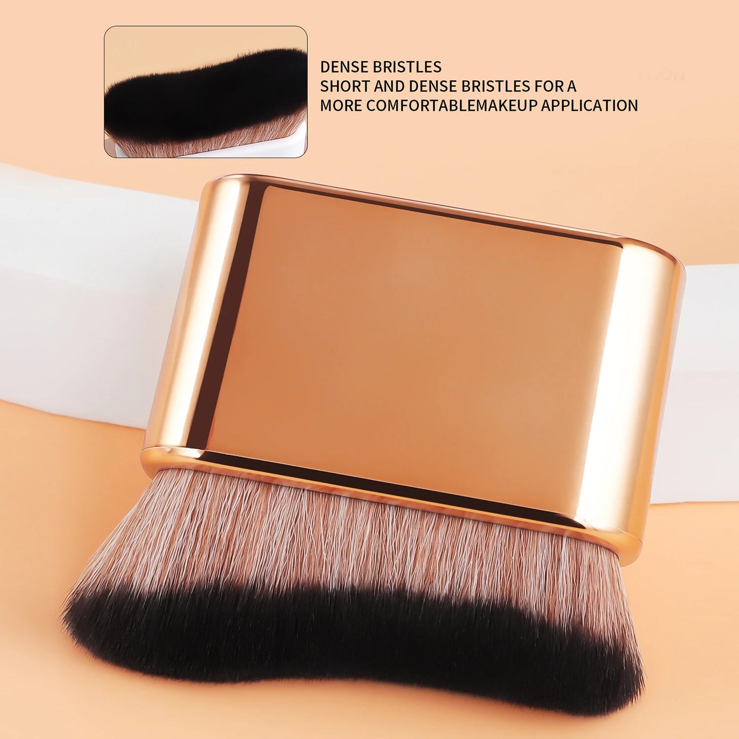 Foundation Brush, 1pcs Plastic Creative	wave Fit Perfectly Cosmetic Brush	at home or On-the-Go