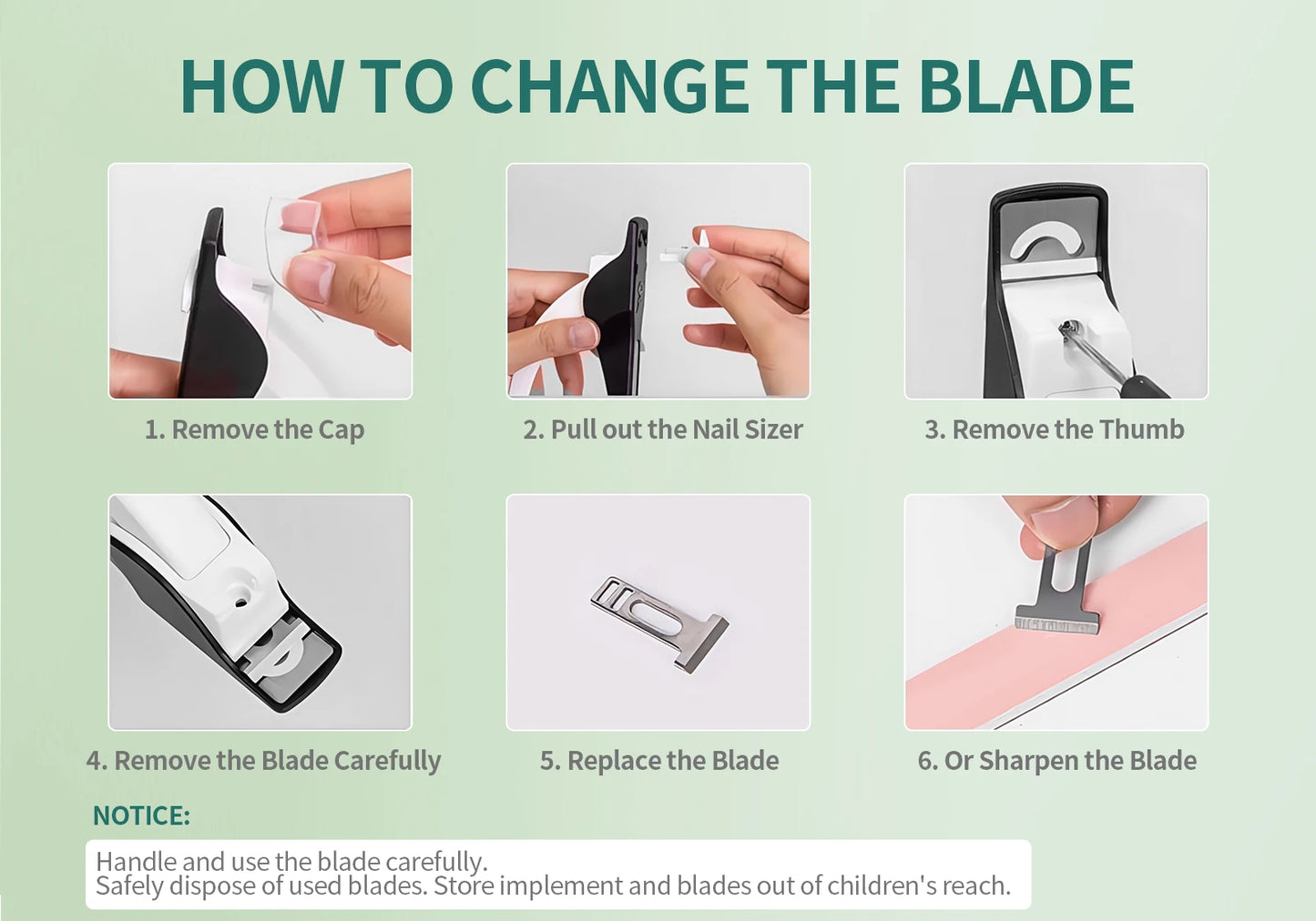 Nailpop Nail Clippers for Acrylic Nails Cutter False Nail Tips Clipper Stainless Steel Blade Manicure for Salon Home Nail Art