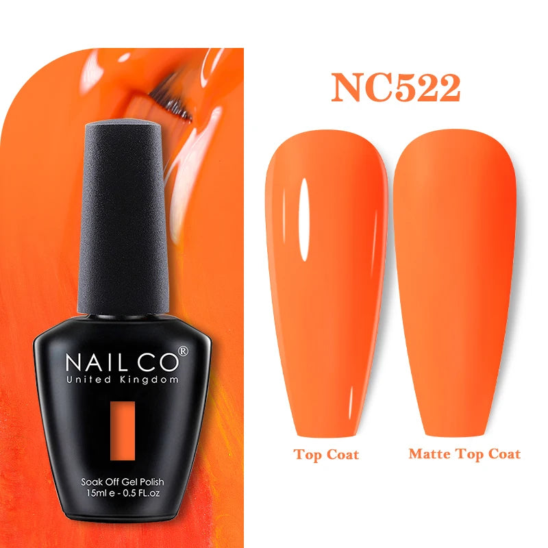 NAILCO 15ml Gel Polish Nail Art Vernis Semi Permanent UV Gel Polish For Manicure Design Hybrid Varnish Summer Nails Products