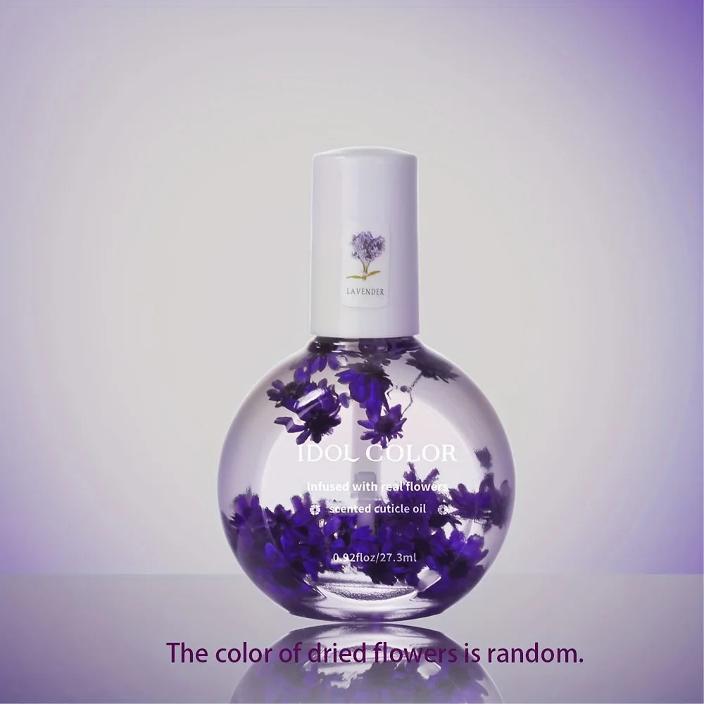 Nail Dry Flower & Cuticle Nutrition Oil, Nail Strengthening Polish, Vitamin Supplement for Preventing Cuticle and Hangnails