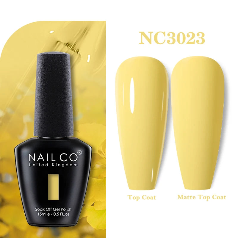 NAILCO 283Colors Gel Nail Polish Top Base Vernis Semi Permanent UV Gel Varnish Nails Art Varnish Hybrid Manicure