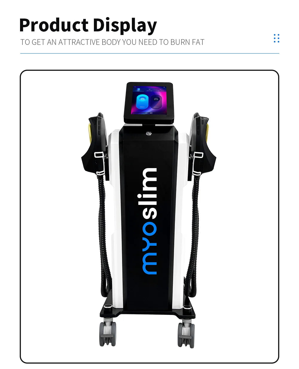 EMS Weight Loss Stimulating Muscle Slimming Fat Removal Muscle Fitness Sculpting MYOslim Machine 4 Handles Beauty Salon