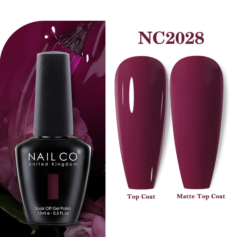 NAILCO 15ML Top coat Base coat Gel nail polish nails art Semi Permanent Lacquer Varnish Hybrid nail supplies for professionals