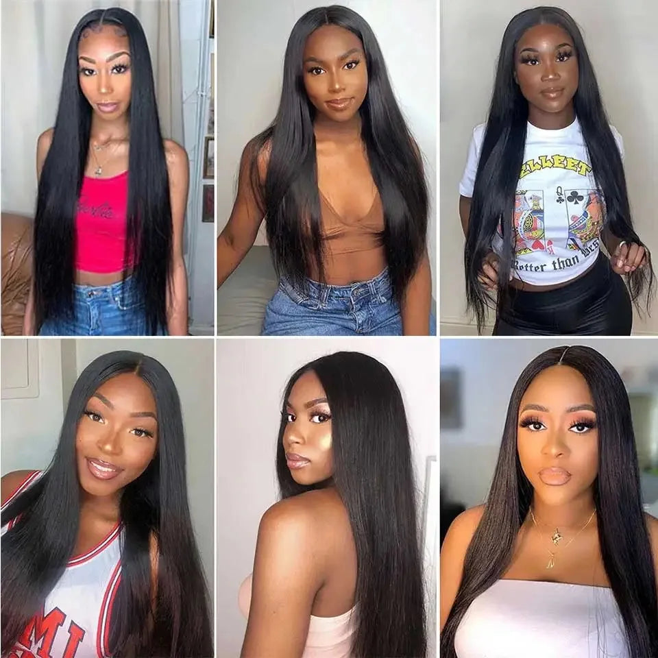 13x4x1 Lace Front Wig - Glueless Straight Synthetic with Baby Hair