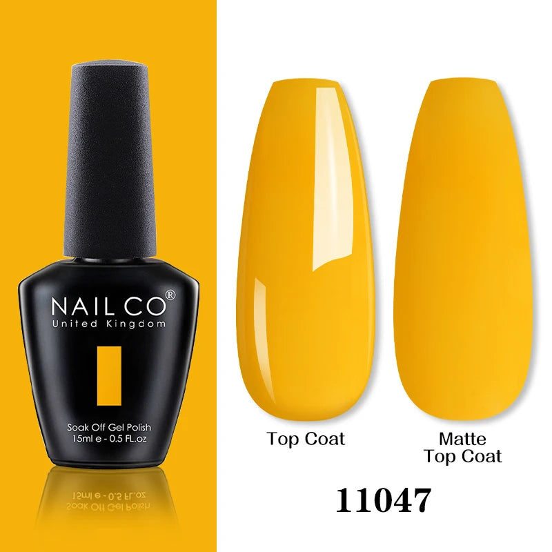 NAILCO 15ML Top coat Base coat Gel nail polish nails art Semi Permanent Lacquer Varnish Hybrid nail supplies for professionals