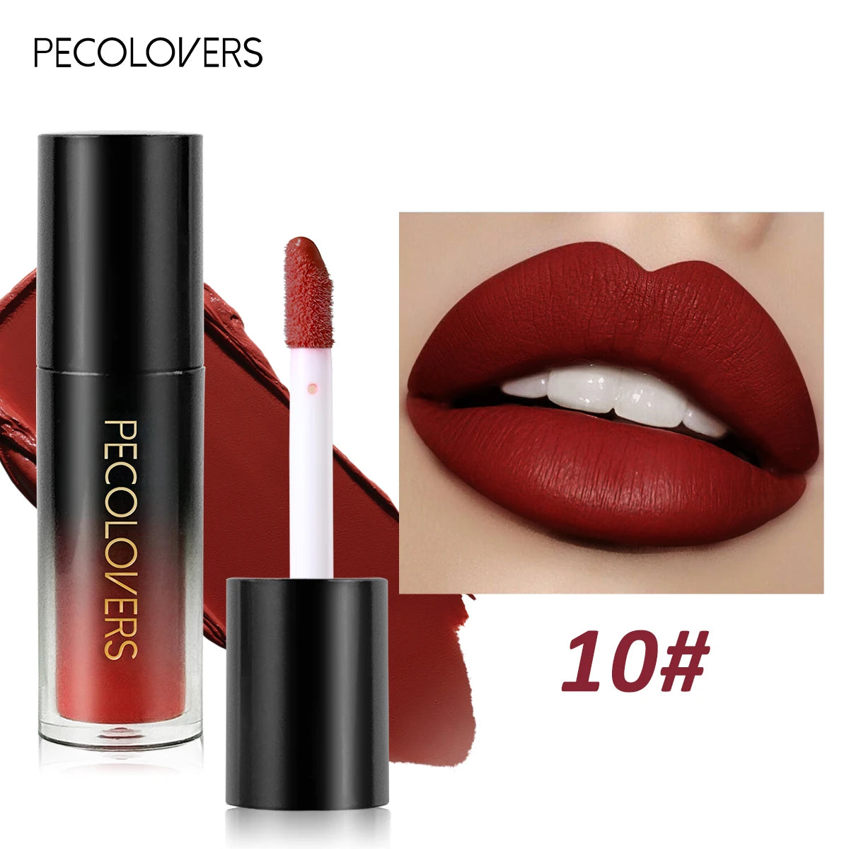 Christmas 1PC Matte Velvet Liquid Lipstick - Non-Sticky Waterproof, Ideal Gift