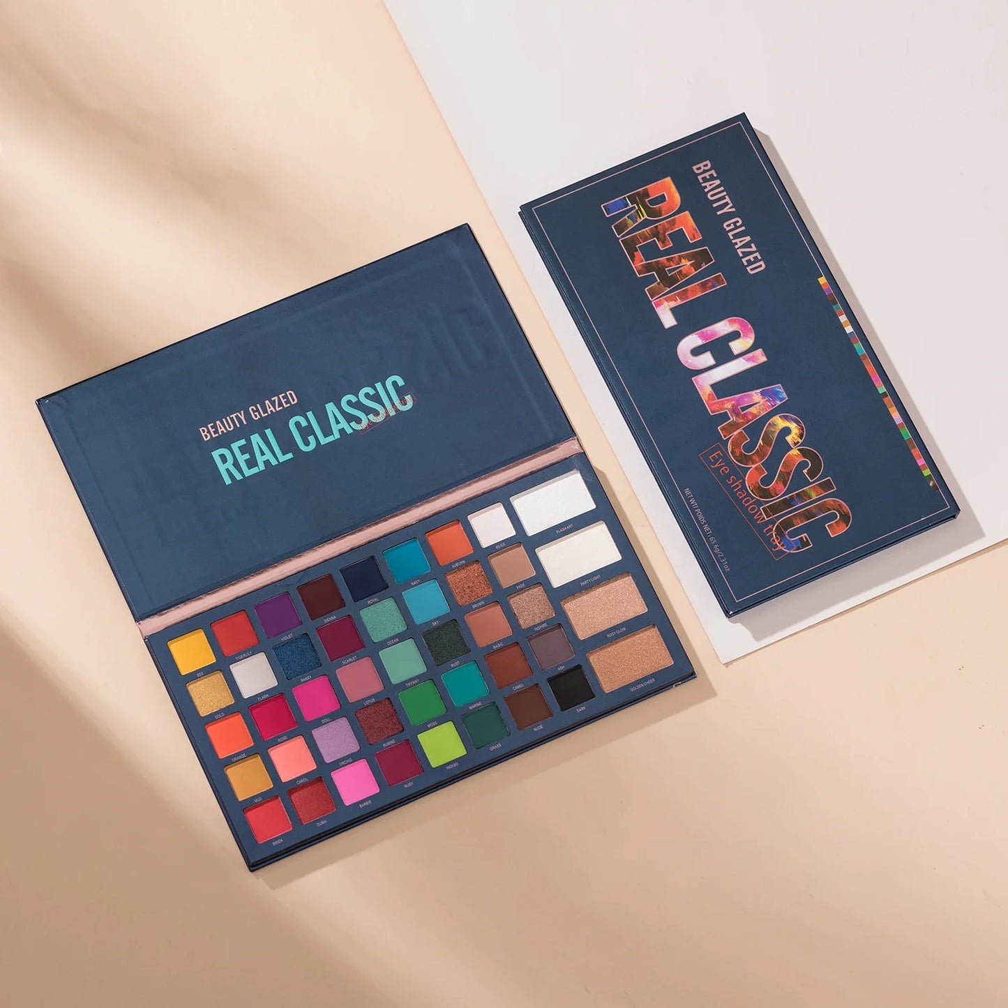 BEAUTY GLAZED REAL CLASSIC Eye Shadow Waterproof Earth Color Multicolor Makeup Palette Easy to Color Eyeshadow Palette