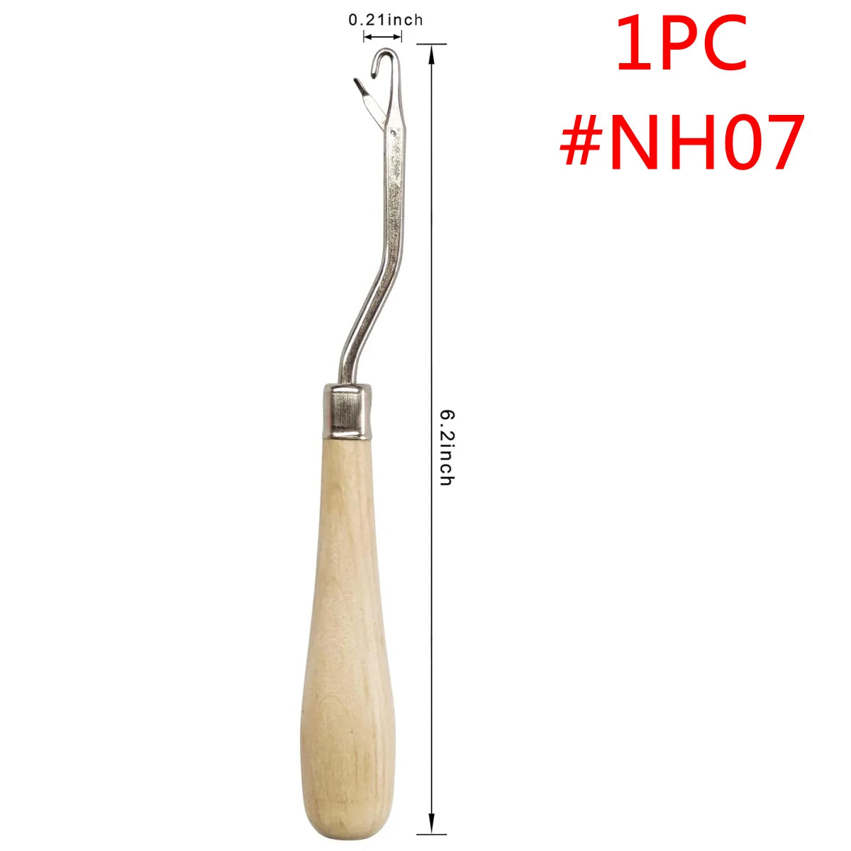 Latch Hook Crochet Needle - Wooden Dreadlocks Hair Extension Tool