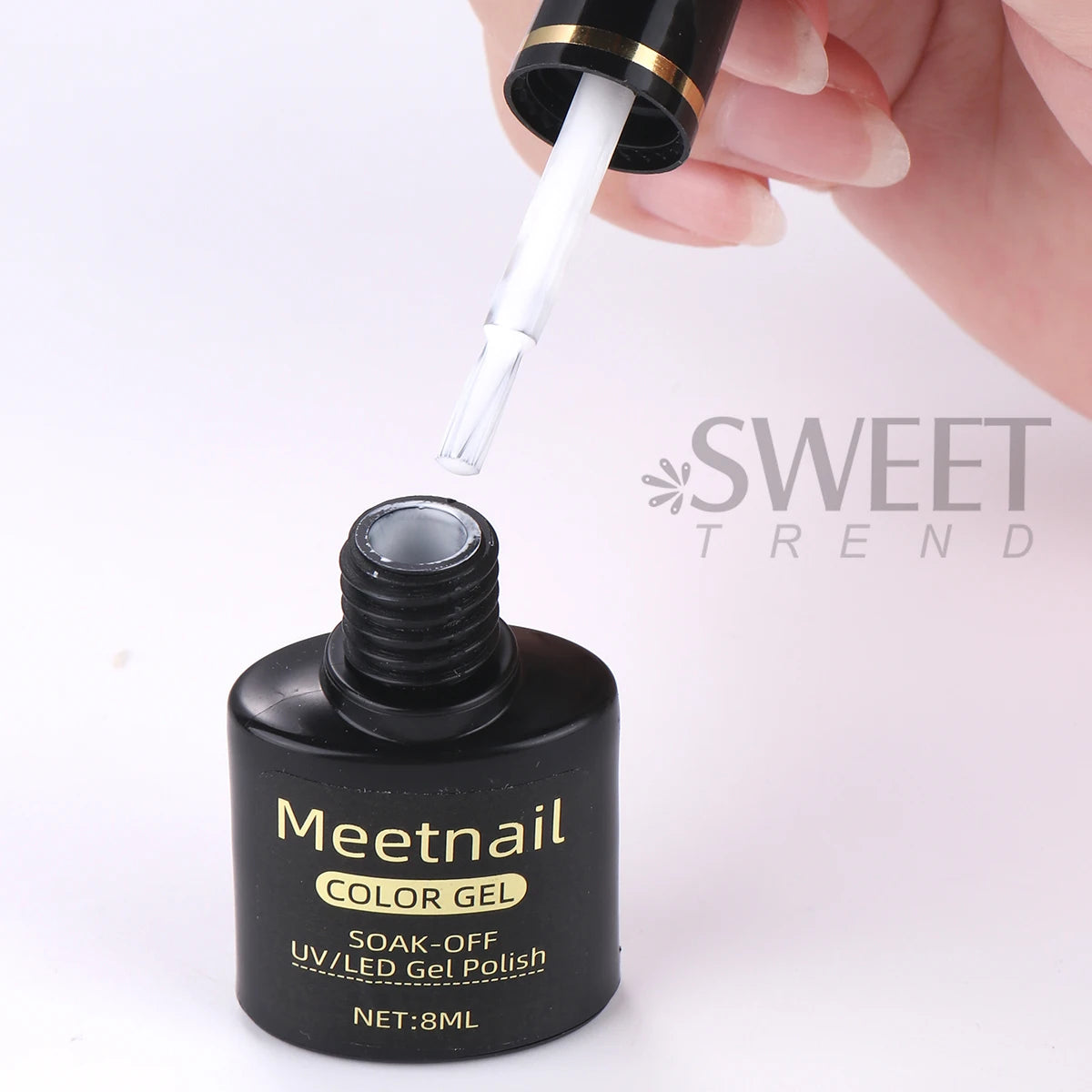 2Pcs Black White Nail Gel Polish Set 8Ml Semi Permanent Soak Off UV LED Varnish Manicure Tools Design DIY Charm Manicure Lacquer