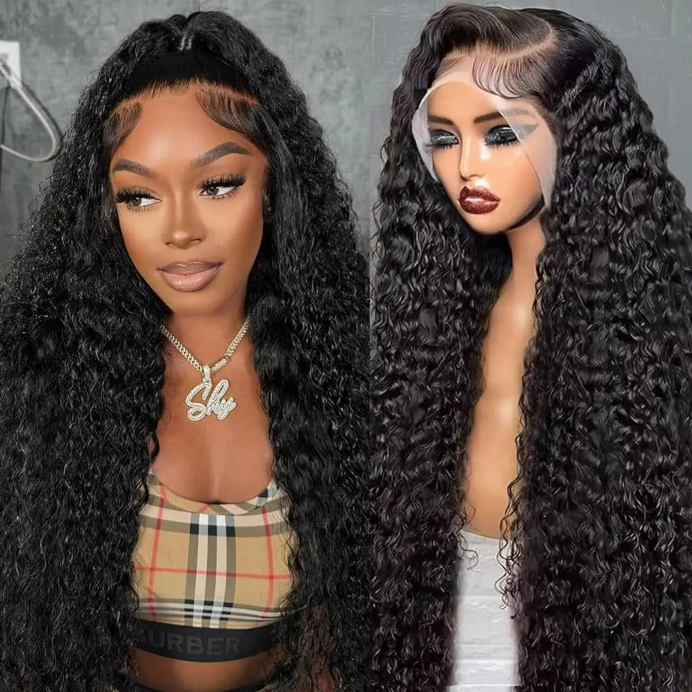 13x6 Human Hair Wig HD Lace Frontal Human Hair Wigs For Women 30 36 Inch Loose Deep Wave Curly Brazilian 13x4 Lace Front Wigs