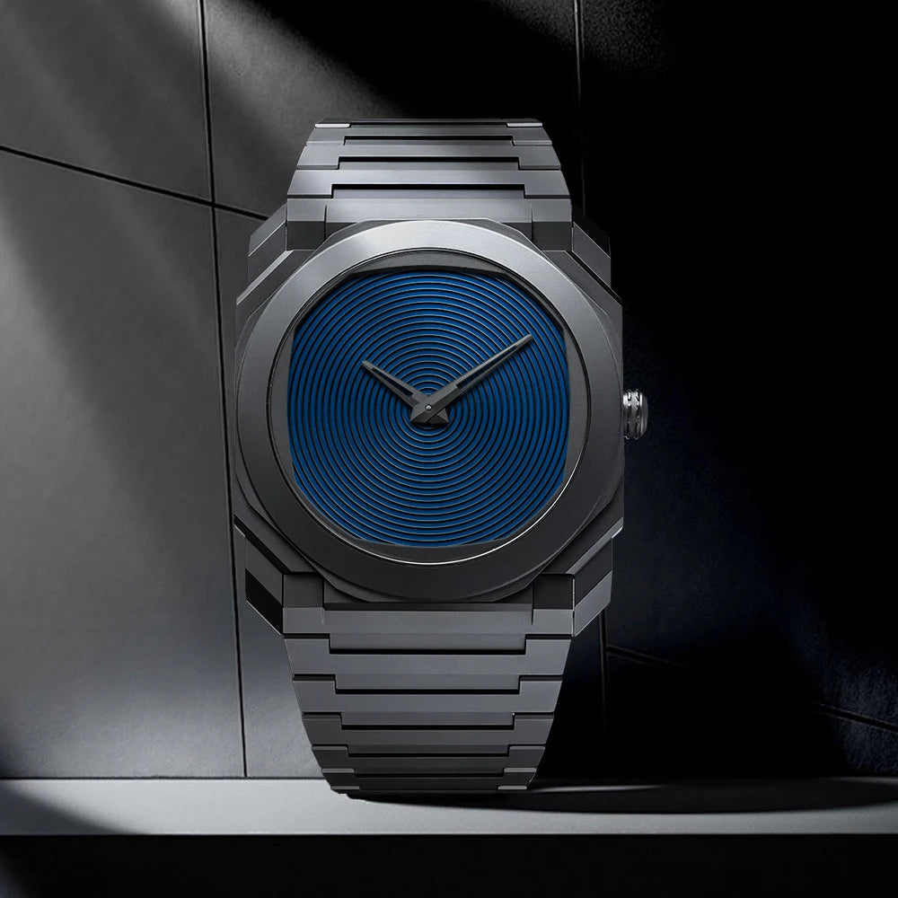 New Trend Ultra-thin Plastic Men's Quartz Watch Large Dial Men's Business Watch Waterproof High-quality Brand Watch