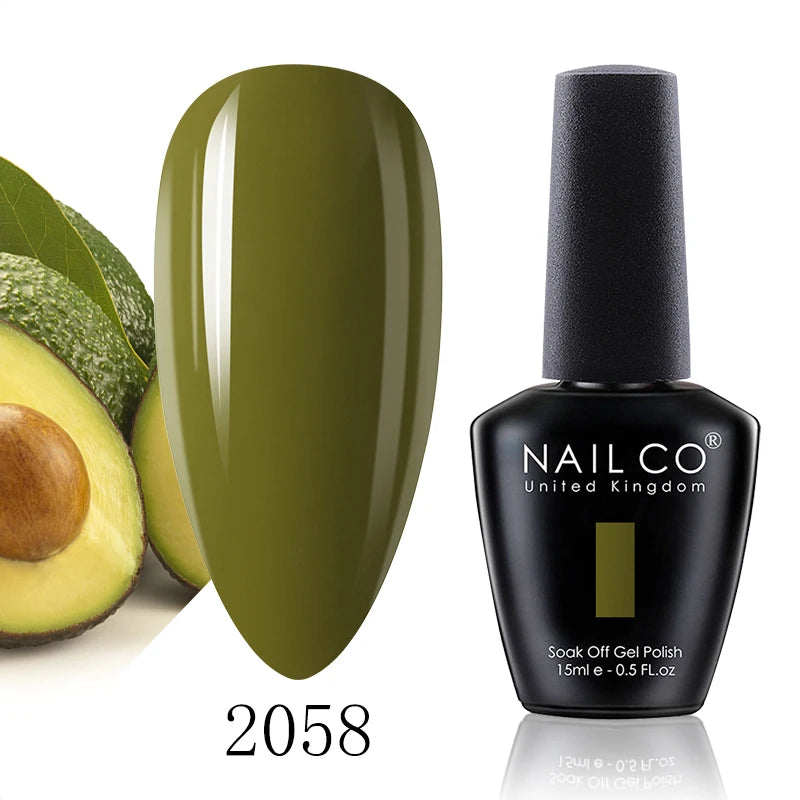 NAILCO 15ml Blue Gel Polish UV Gel Polish Varnish Hybrid DIY Nails For DIY Manicure Semi Permanent Soak Off LED Gel Nail Polish