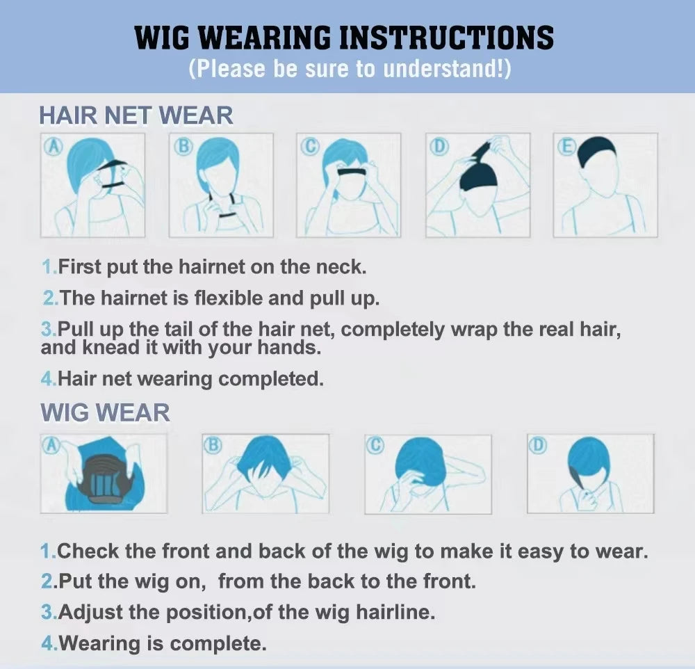 Short Synthetic Wig for Women Mixed Brown And Blonde Hair with Bangs Easy Care Non-Damaging Hairpiece