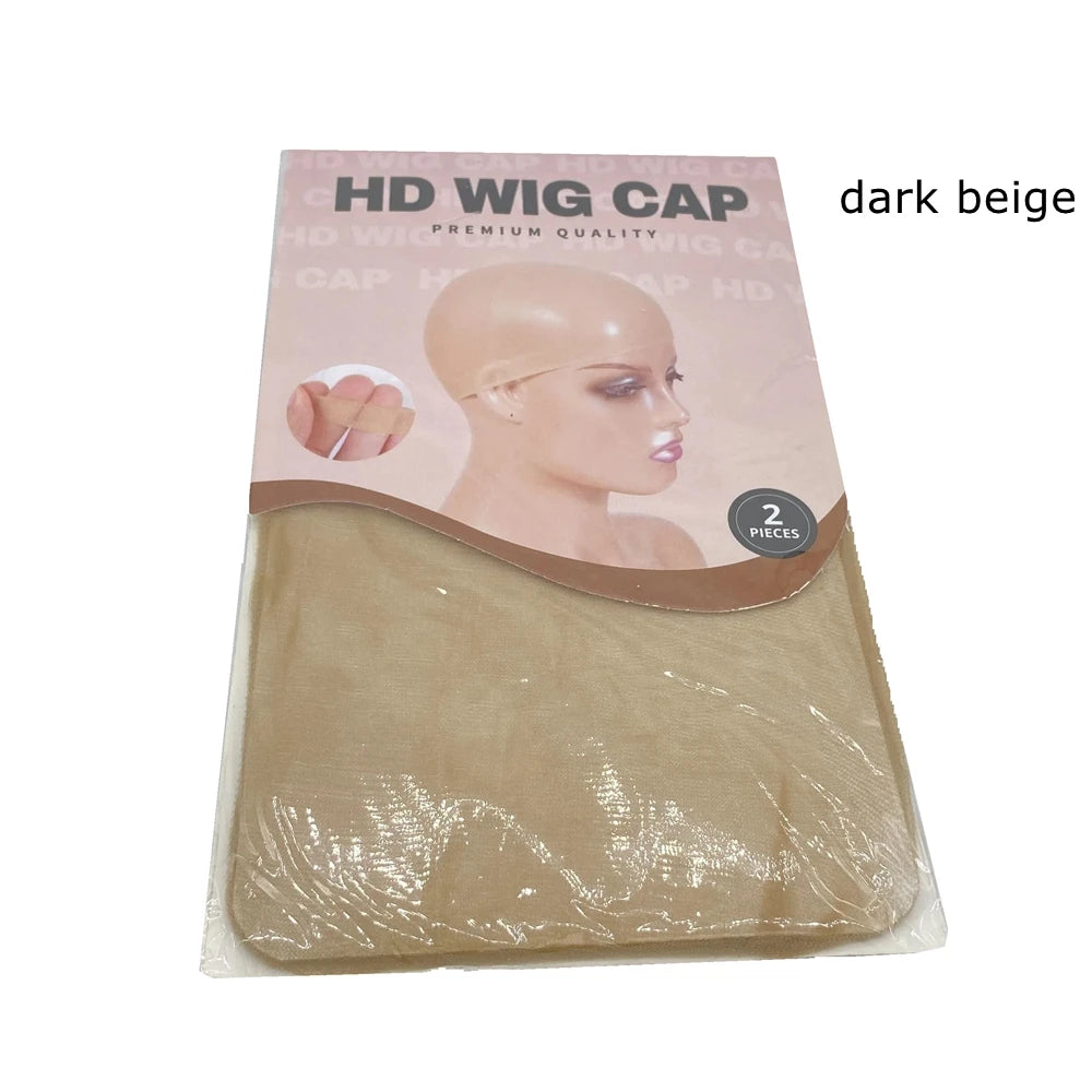 12 Pcs HD Thin Wig Cap Transparent and Invisible Sheer Wig Cap for HD Wigs Wig Accessories