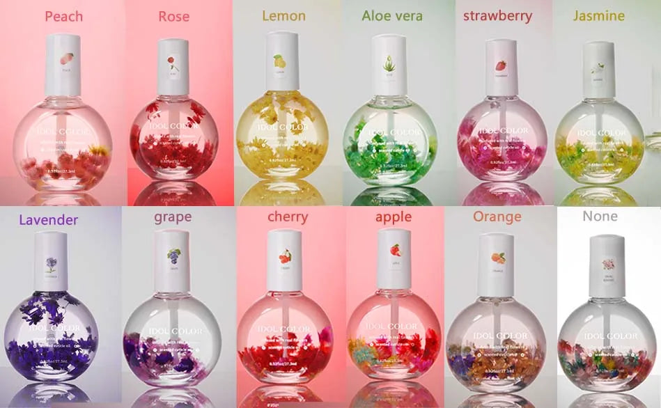 Nail Dry Flower & Cuticle Nutrition Oil, Nail Strengthening Polish, Vitamin Supplement for Preventing Cuticle and Hangnails