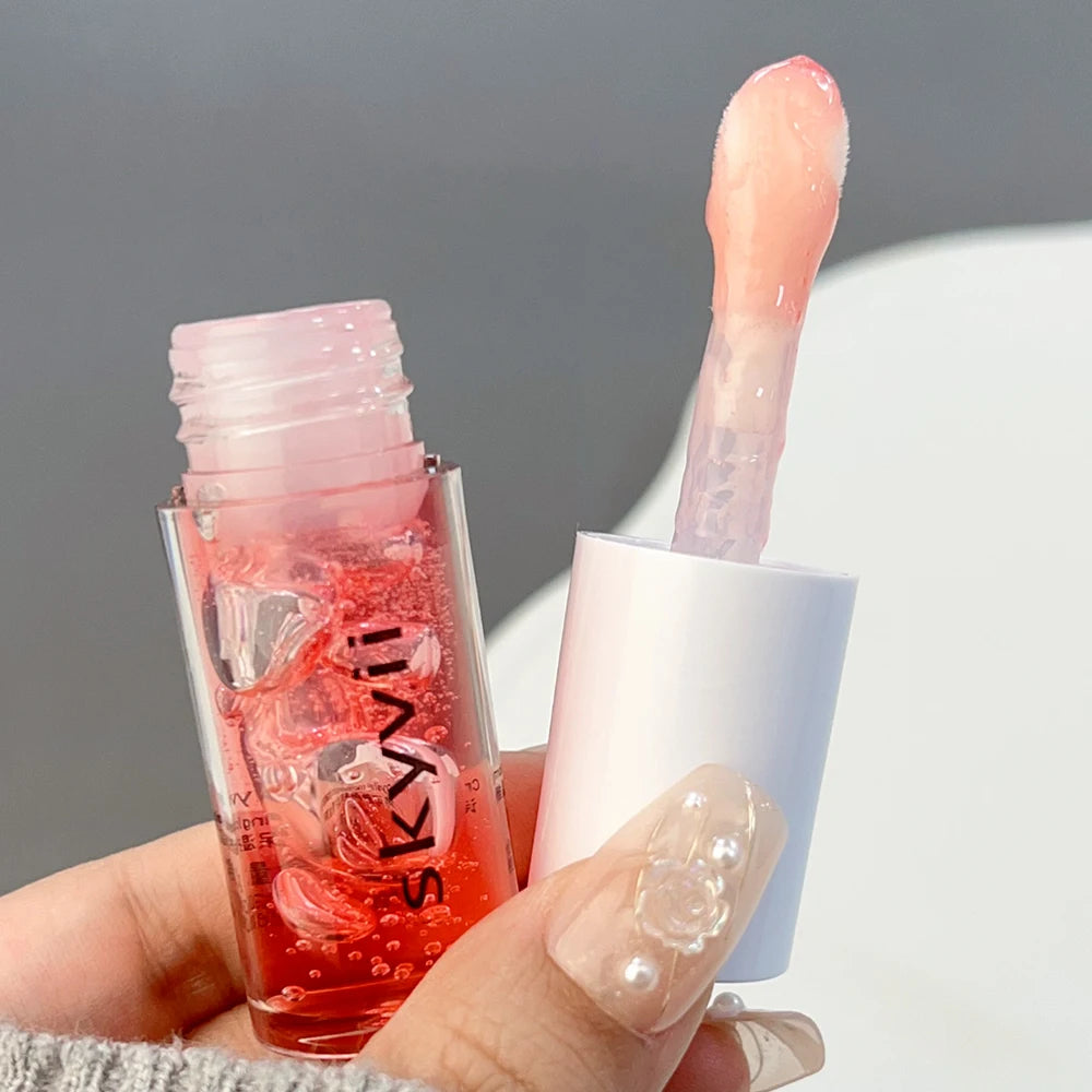 Waterproof Clear Lip Gloss Crystal Jelly Moisturizing Lip Oil Lasting No Sticky Sexy Plumping Lipstick Korean Makeup Cosmetics