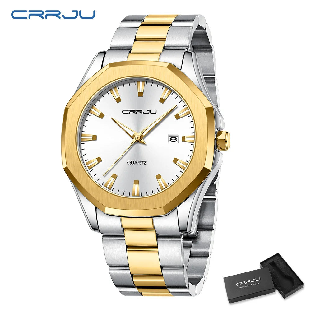 Watches for Men Classic with Date Business Dress Luxury Waterproof Luminous Mens Wrist Watch Analog Stainless Steel Men Watch