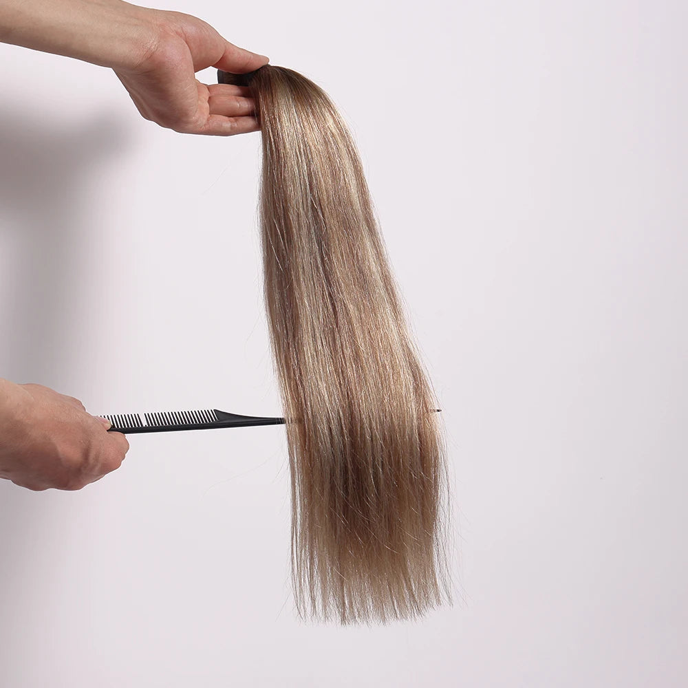 Wholesale Real Clip ins Russian Human Hair 100% Remy Hair Raw Pu Natural Straight Invisible Seamless Clip in Hair Extension