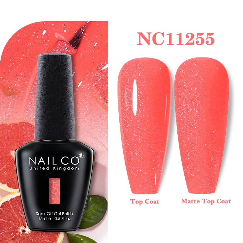 NAILCO 283Colors Gel Nail Polish Top Base Vernis Semi Permanent UV Gel Varnish Nails Art Varnish Hybrid Manicure