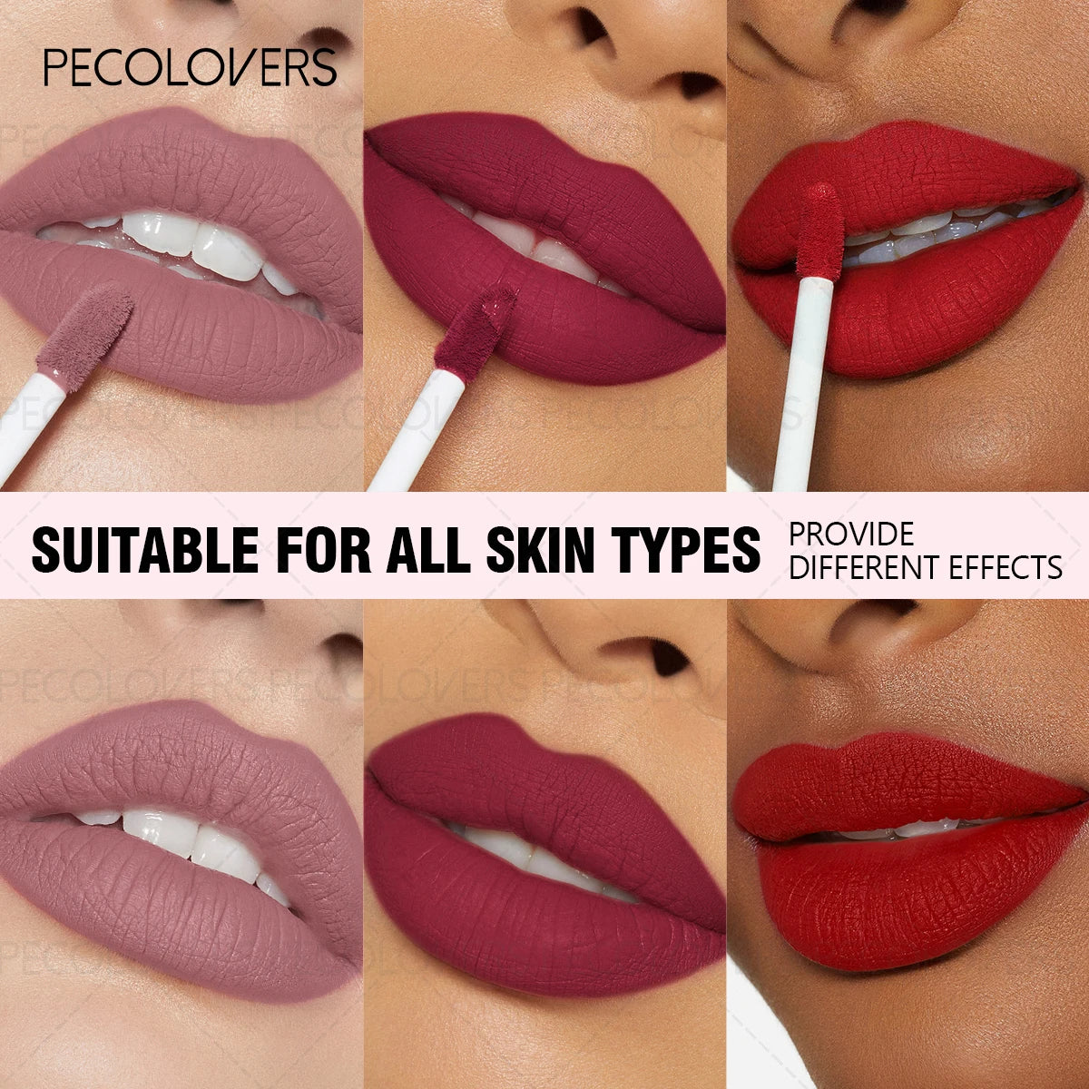 Christmas 1PC Matte Velvet Liquid Lipstick - Non-Sticky Waterproof, Ideal Gift