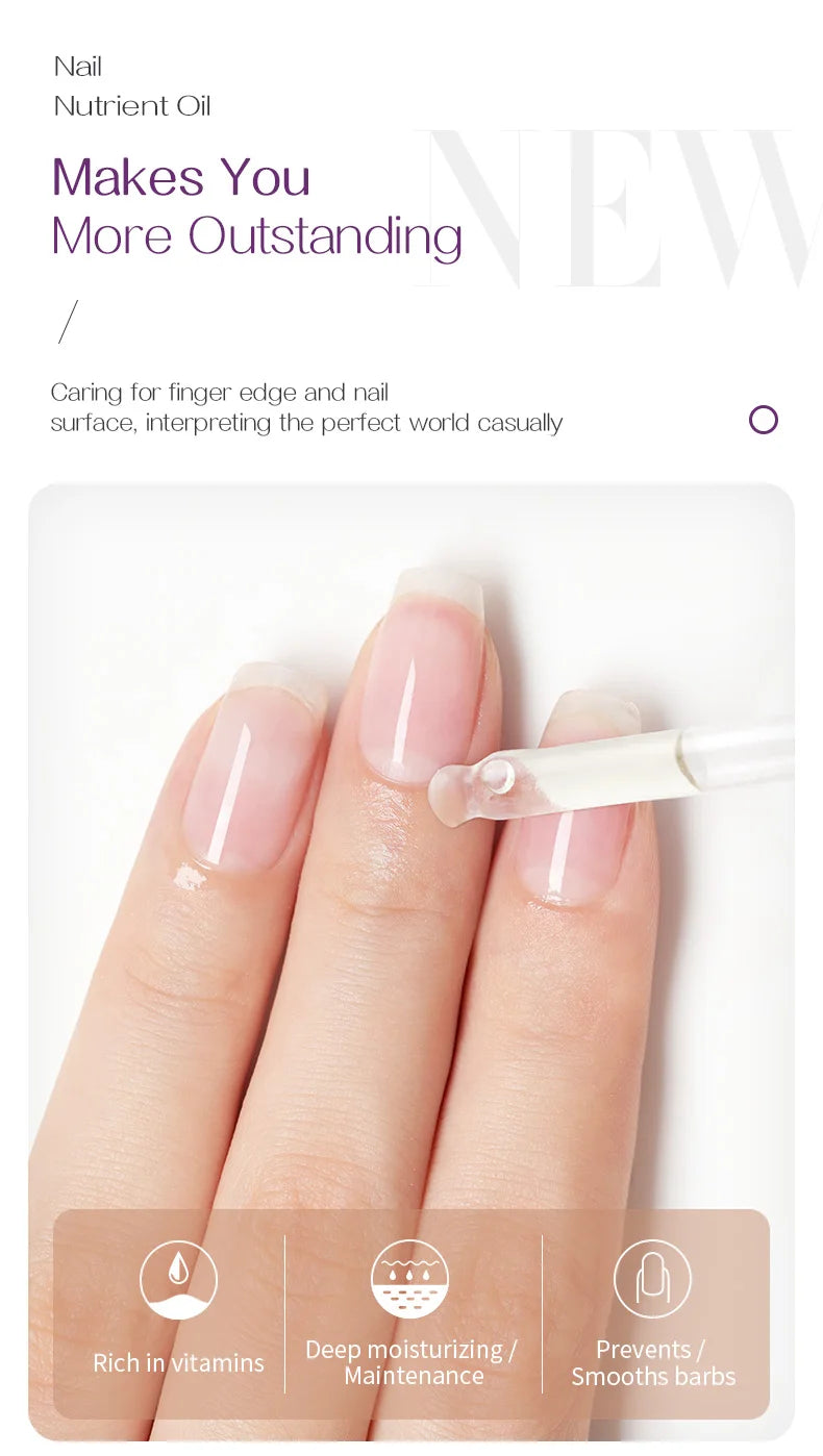 Nails Nutrition Oil & Cuticle Oil Nail Poilsh Care Fruit Flavor Cuticle Manicure Protection Nail Supplies