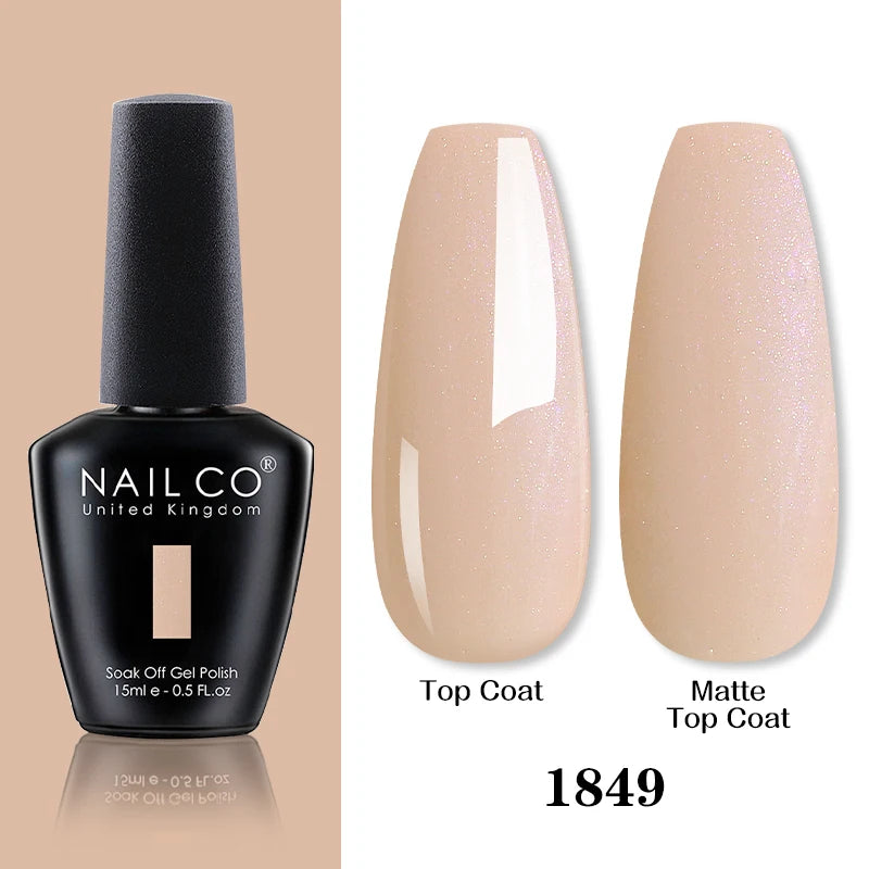 NAILCO 15ML Top coat Base coat Gel nail polish nails art Semi Permanent Lacquer Varnish Hybrid nail supplies for professionals