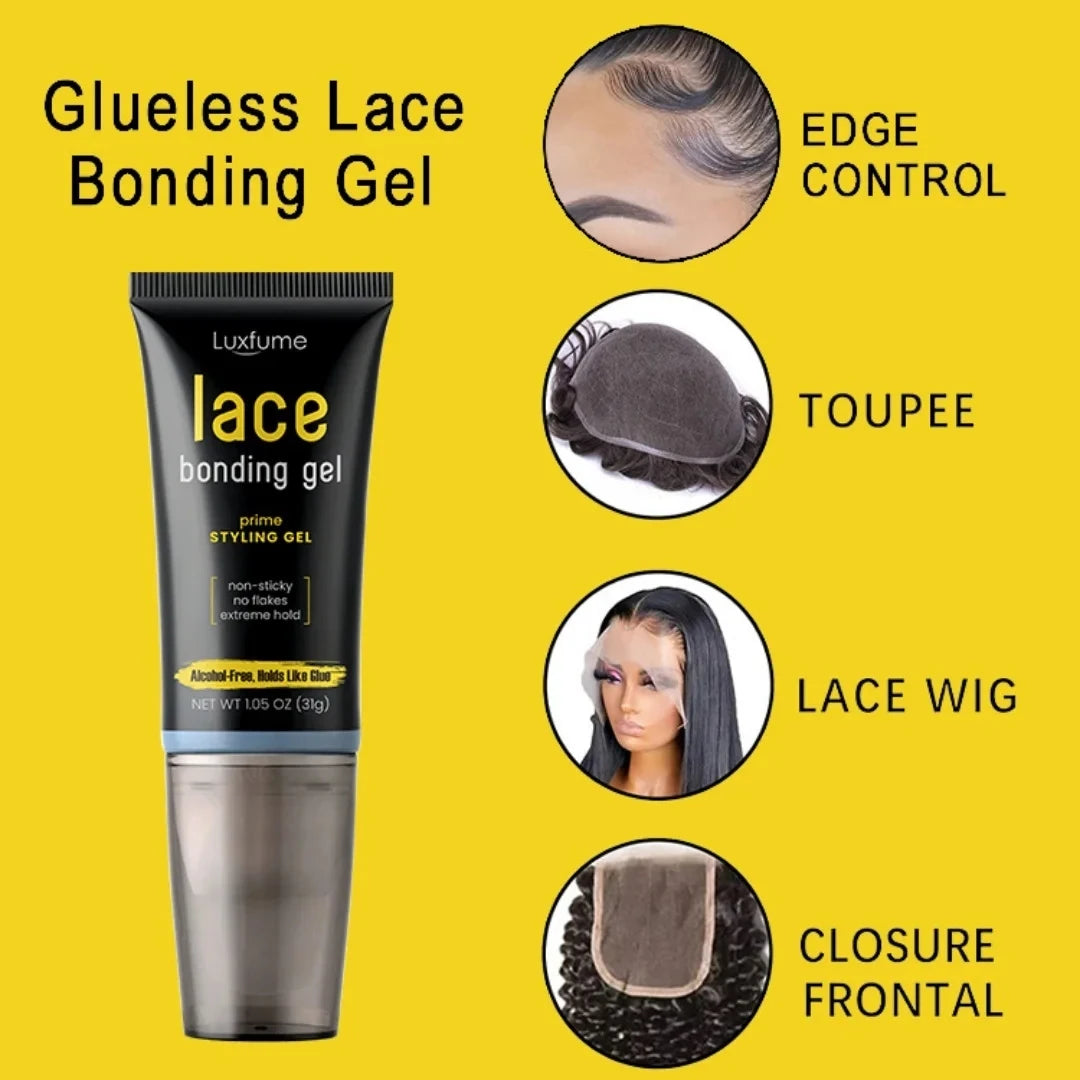 31g Lace bonding gel does not peel off prime styling wig installation kit set glue for lace front waterproof Strong Natural